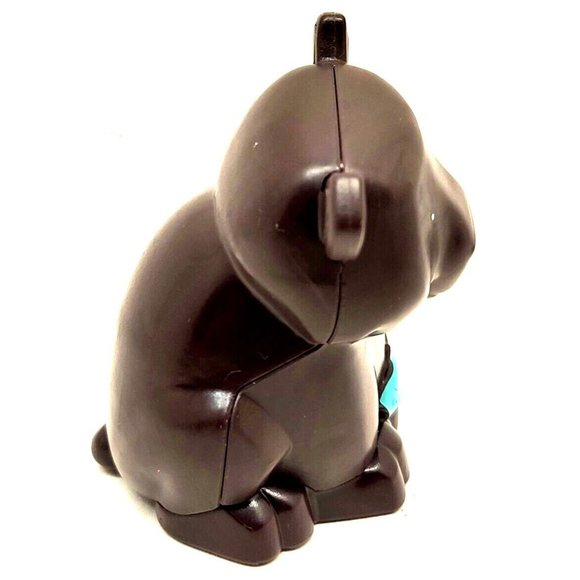 2017 Fisher Price Little People Animal Figure Zoo Brown Bear w/ Fish (Z27C) - Picture 4 of 7